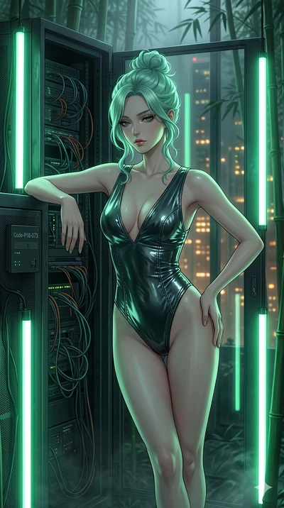 score_9, masterpiece, best quality, ultra-detailed, high-budget anime keyframe, editorial fashion photography, tasteful artistic composition, Japanese woman. cowboy shot from the thighs up, character and outfit filling the frame for maximum editorial