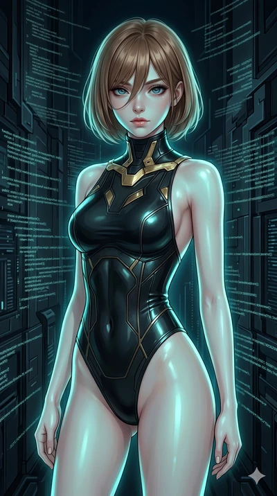 score_9, masterpiece, best quality, ultra-detailed, high-budget anime keyframe, editorial fashion photography, tasteful artistic composition, Caucasian woman, strictly human ears. cowboy shot from the thighs up, character and outfit filling the frame