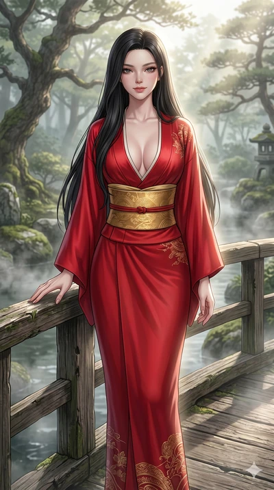 score_9, masterpiece, best quality, ultra-detailed, high-budget anime keyframe, editorial fashion photography, tasteful artistic composition, Korean woman. cowboy shot from the thighs up, character and outfit filling the frame for maximum editorial p