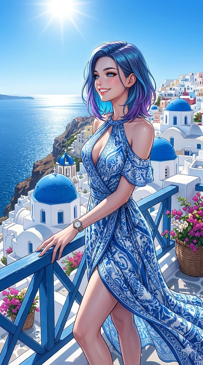 score_9, masterpiece, best quality, ultra-detailed, high-budget anime keyframe, editorial fashion photography, tasteful artistic composition, Caucasian woman, strictly human ears. cowboy shot from the thighs up, character and outfit filling the frame