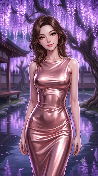 score_9, masterpiece, best quality, ultra-detailed, high-budget anime keyframe, editorial fashion photography, tasteful artistic composition, Korean woman. close-up cowboy shot from the waist and thighs up, the character dominates the composition, fi