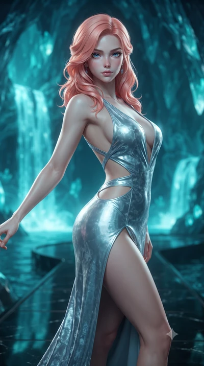 score_9, masterpiece, best quality, ultra-detailed, high-budget anime keyframe, editorial fashion photography, tasteful artistic composition, Japanese woman. close-up cowboy shot from the waist and thighs up, the character dominates the composition, 