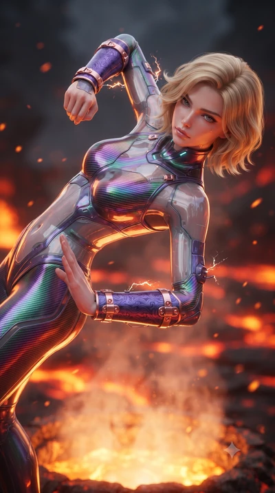 score_9, masterpiece, best quality, ultra-detailed, high-budget anime keyframe, editorial fashion photography, tasteful artistic composition, Caucasian woman. close-up cowboy shot from the waist and thighs up, the character dominates the composition,