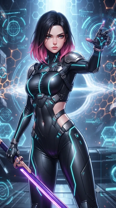 score_9, masterpiece, best quality, ultra-detailed, high-budget anime keyframe, editorial fashion photography, tasteful artistic composition, Korean woman. close-up cowboy shot from the waist and thighs up, the character dominates the composition, fi
