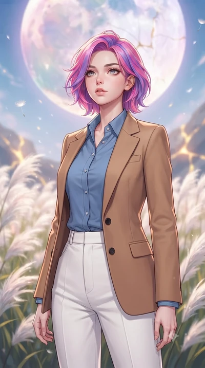 score_9, masterpiece, best quality, ultra-detailed, high-budget anime keyframe, gorgeous anime illustration, with clean line-art and distinct ink outlines, Caucasian woman, strictly human ears. close-up cowboy shot from the waist and thighs up, the c
