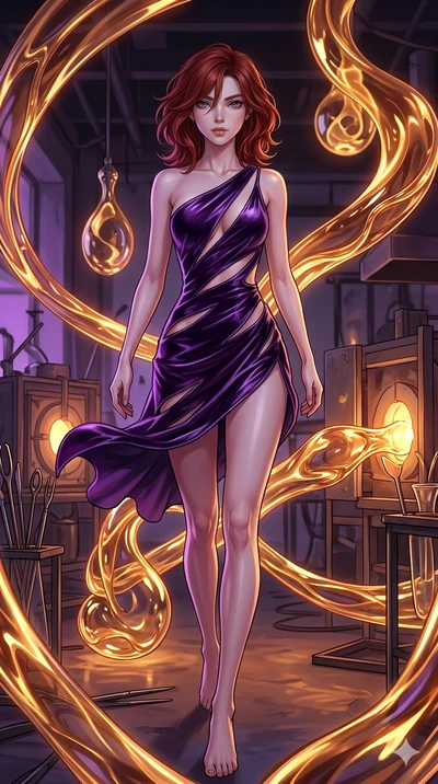 score_9, masterpiece, best quality, ultra-detailed, high-budget anime keyframe, Caucasian woman, strictly human ears. low angle full-body shot filling the entire 9:16 frame with her statuesque presence, stretching the vertical silhouette. bounding th