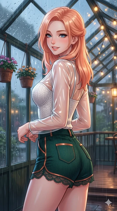 score_9, masterpiece, best quality, ultra-detailed, high-budget anime keyframe, vibrant anime aesthetic, Japanese woman. close-up cowboy shot from the waist and thighs up, the character dominates the composition, filling the frame with her large pres