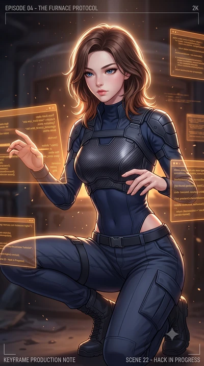 score_9, masterpiece, best quality, ultra-detailed, high-budget anime keyframe, editorial fashion photography, tasteful artistic composition, Korean woman. close-up cowboy shot from the waist and thighs up, the character dominates the composition, fi
