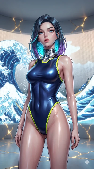 score_9, masterpiece, best quality, ultra-detailed, high-budget anime keyframe, editorial fashion photography, tasteful artistic composition, Caucasian woman, strictly human ears. close-up cowboy shot from the waist and thighs up, the character domin
