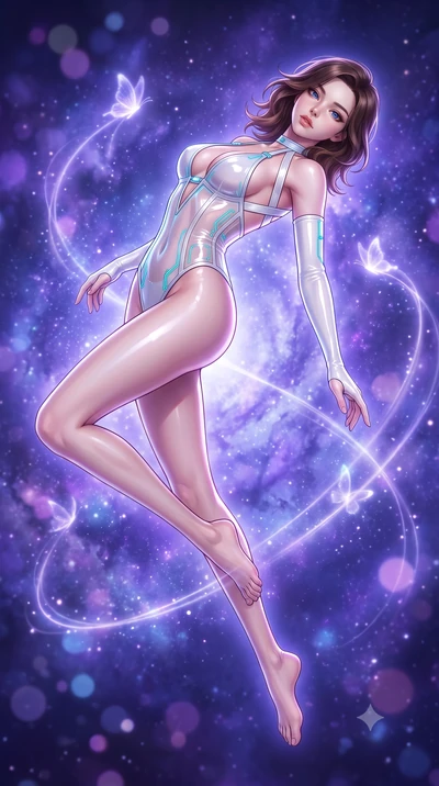 score_9, masterpiece, best quality, ultra-detailed, high-budget anime keyframe, semi-realistic 3D game render, editorial fashion photography, tasteful artistic composition, Korean woman. low angle full-body shot from head to toe showing her feet, fil