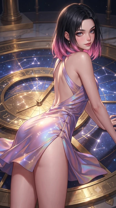 score_9, masterpiece, best quality, ultra-detailed, high-budget anime keyframe, editorial fashion photography, tasteful artistic composition, Korean woman. close-up cowboy shot from the waist and thighs up, the character dominates the composition, fi