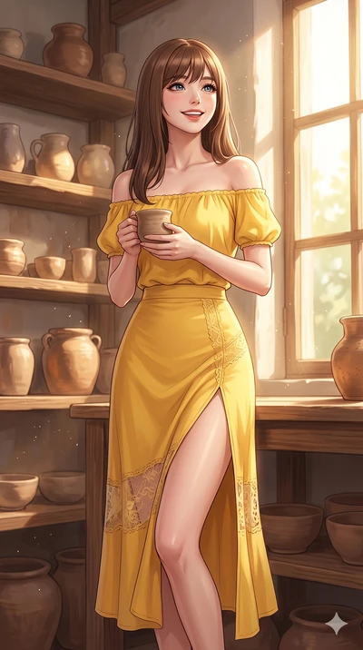 score_9, masterpiece, best quality, ultra-detailed, high-budget anime keyframe, editorial fashion photography, tasteful artistic composition, Korean woman. cowboy shot from the thighs up, character and outfit filling the frame for maximum editorial p
