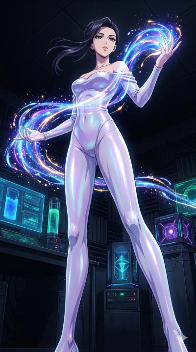 score_9, masterpiece, best quality, ultra-detailed, High-budget Anime Keyframe, vibrant colors, fluid line-art, expressive lighting, cinematic composition, Ufotable-style visual effects, top-tier animation quality, Japanese woman with delicate and el