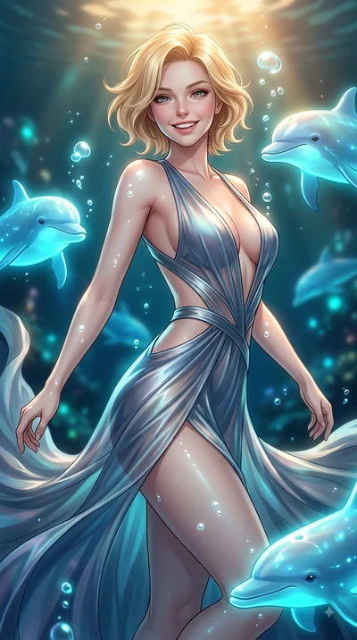 score_9, masterpiece, best quality, ultra-detailed, high-budget anime keyframe, editorial fashion photography, tasteful artistic composition, Caucasian woman. close-up cowboy shot from the waist and thighs up, the character dominates the composition,