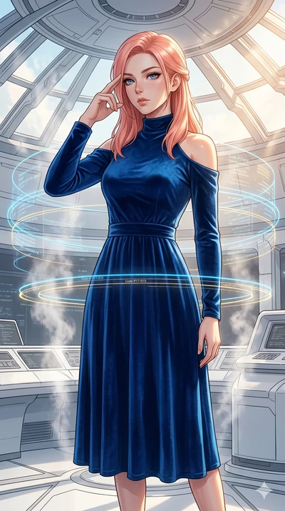 score_9, masterpiece, best quality, ultra-detailed, high-budget anime keyframe, editorial fashion photography, tasteful artistic composition, Japanese woman. cowboy shot from the thighs up, character and outfit filling the frame for maximum editorial