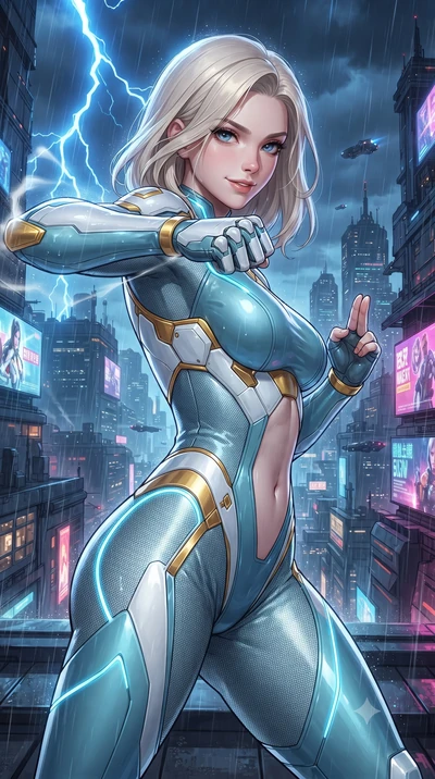 score_9, masterpiece, best quality, ultra-detailed, high-budget anime keyframe, editorial fashion photography, tasteful artistic composition, Caucasian woman. close-up cowboy shot from the waist and thighs up, the character dominates the composition,