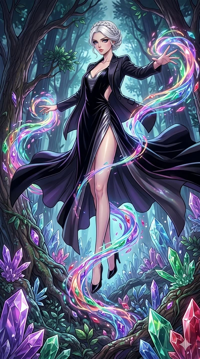 score_9, masterpiece, best quality, ultra-detailed, high-budget anime movie keyframe, cinematic anime lighting, intricate line art, Caucasian (strictly human ears) anime girl. Dynamic full-body shot stretching the vertical silhouette with extreme per
