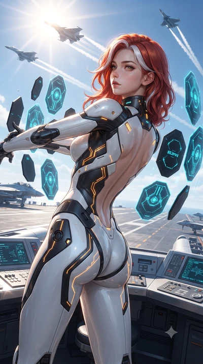 score_9, masterpiece, best quality, ultra-detailed, high-budget anime keyframe, editorial fashion photography, tasteful artistic composition, Caucasian woman. close-up cowboy shot from the waist and thighs up, the character dominates the composition,