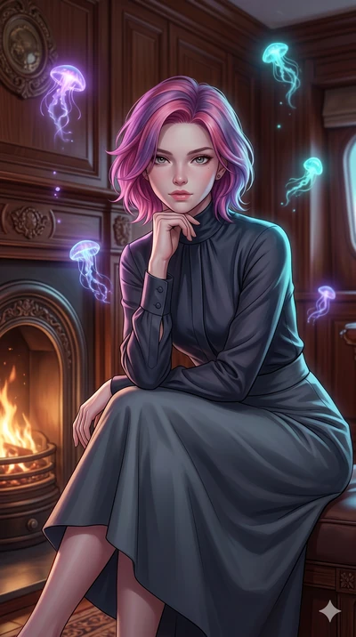 score_9, masterpiece, best quality, ultra-detailed, high-budget anime keyframe, editorial fashion photography, tasteful artistic composition, Caucasian woman, strictly human ears. cowboy shot from the thighs up, character and outfit filling the frame
