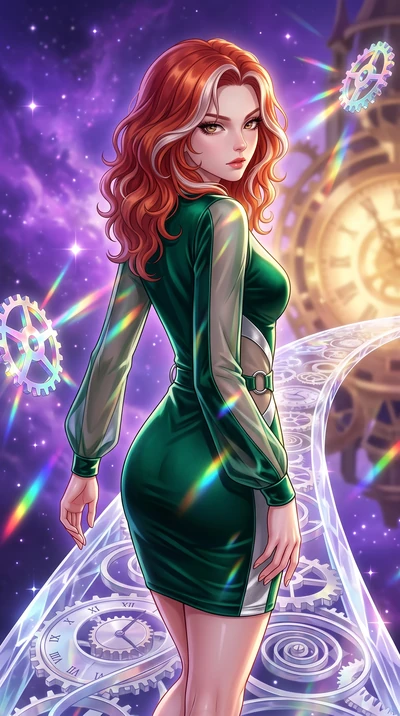 score_9, masterpiece, best quality, ultra-detailed, high-budget anime keyframe, editorial fashion photography, tasteful artistic composition, Caucasian woman. close-up cowboy shot from the waist and thighs up, the character dominates the composition,