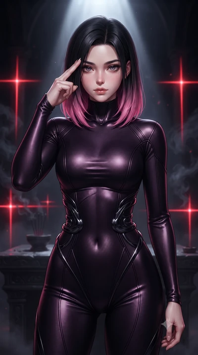 score_9, masterpiece, best quality, ultra-detailed, high-budget anime keyframe, editorial fashion photography, tasteful artistic composition, Korean woman. close-up cowboy shot from the waist and thighs up, the character dominates the composition, fi