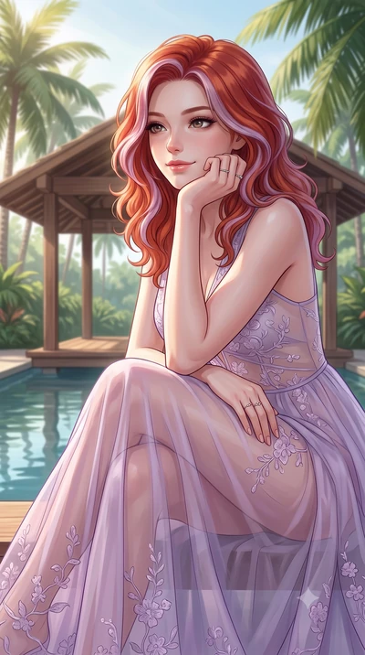 score_9, masterpiece, best quality, ultra-detailed, high-budget anime keyframe, editorial fashion photography, tasteful artistic composition, Caucasian woman woman. close-up cowboy shot from the waist and thighs up, the character dominates the compos