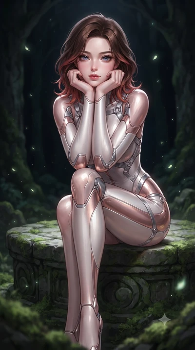 score_9, masterpiece, best quality, ultra-detailed, high-budget anime keyframe, editorial fashion photography, tasteful artistic composition, Korean woman. close-up cowboy shot from the waist and thighs up, the character dominates the composition, fi