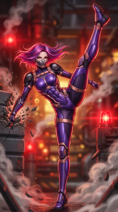 score_9, masterpiece, best quality, ultra-detailed, high-budget anime keyframe, semi-realistic 3D game render, editorial fashion photography, tasteful artistic composition, Caucasian woman. low angle full-body shot from head to toe showing her feet, 