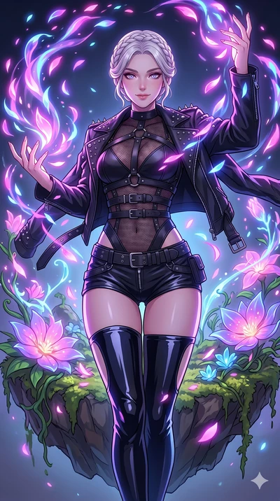 score_9, masterpiece, best quality, ultra-detailed, High-budget Anime Keyframe, vibrant colors, fluid line-art, expressive lighting, cinematic composition, Ufotable-style visual effects, top-tier animation quality, Korean woman with idol-like refined