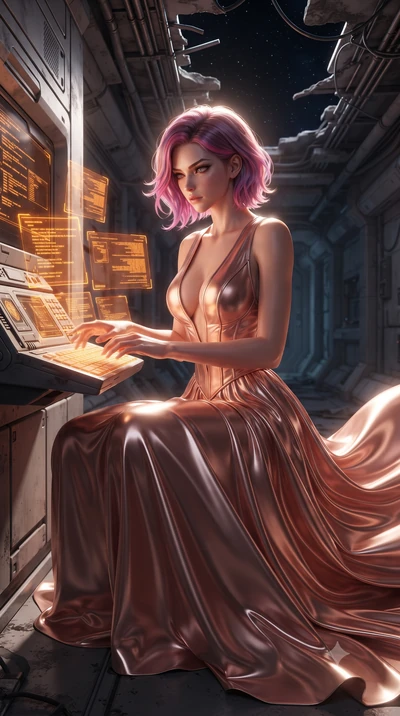 score_9, masterpiece, best quality, ultra-detailed, high-budget anime keyframe, editorial fashion photography, tasteful artistic composition, realistic cosplay photography, Caucasian woman, strictly human ears. close-up cowboy shot from the waist and