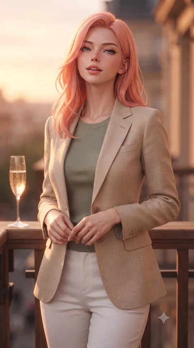 score_9, masterpiece, best quality, ultra-detailed, high-budget anime keyframe, editorial fashion photography, tasteful artistic composition, Japanese woman. close-up cowboy shot from the waist and thighs up, the character dominates the composition, 