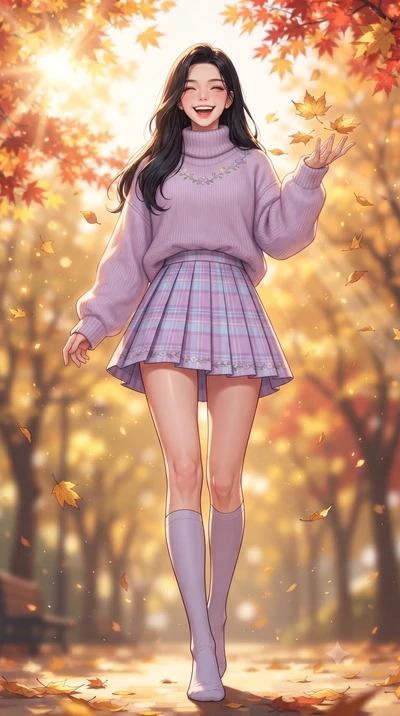 score_9, masterpiece, best quality, ultra-detailed, high-budget anime keyframe, editorial fashion photography, tasteful artistic composition, Korean woman. low angle full-body shot from head to toe showing her feet, filling the entire 9:16 vertical f
