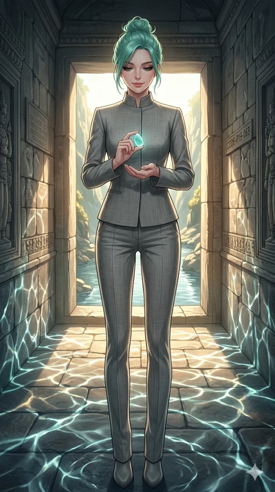 score_9, masterpiece, best quality, ultra-detailed, high-budget anime keyframe, editorial fashion photography, tasteful artistic composition, Japanese woman. cowboy shot from the thighs up, character and outfit filling the frame for maximum editorial