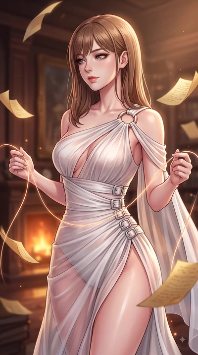 score_9, masterpiece, best quality, ultra-detailed, high-budget anime keyframe, editorial fashion photography, tasteful artistic composition, Korean woman. close-up cowboy shot from the waist and thighs up, the character dominates the composition, fi