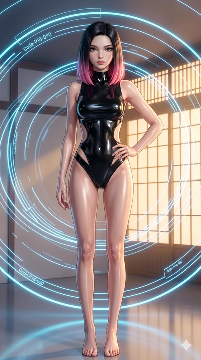 score_9, masterpiece, best quality, ultra-detailed, high-budget anime keyframe, editorial fashion photography, tasteful artistic composition, Korean woman. cowboy shot from the thighs up, character and outfit filling the frame for maximum editorial p