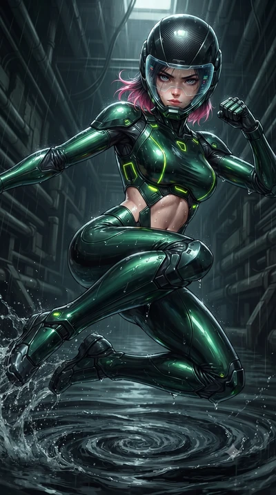 score_9, masterpiece, best quality, ultra-detailed, high-budget anime keyframe, editorial fashion photography, tasteful artistic composition, Korean woman. close-up cowboy shot from the waist and thighs up, the character dominates the composition, fi
