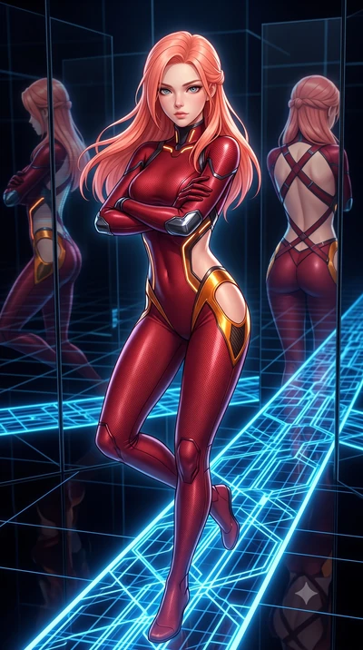 score_9, masterpiece, best quality, ultra-detailed, high-budget anime keyframe, semi-realistic 3D game render, editorial fashion photography, tasteful artistic composition, Japanese woman. close-up cowboy shot from the waist and thighs up, the charac