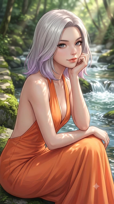 score_9, masterpiece, best quality, ultra-detailed, high-budget anime keyframe, editorial fashion photography, tasteful artistic composition, Caucasian woman woman. close-up cowboy shot from the waist and thighs up, the character dominates the compos