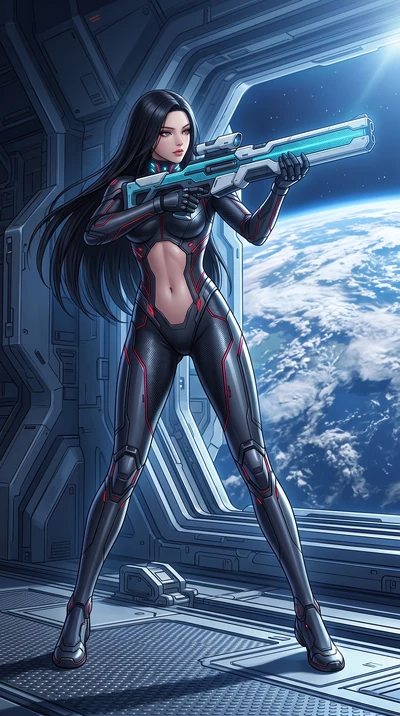 score_9, masterpiece, best quality, ultra-detailed, high-budget anime keyframe, semi-realistic 3D game render, editorial fashion photography, tasteful artistic composition, Korean woman. low angle full-body shot from head to toe showing her feet, fil