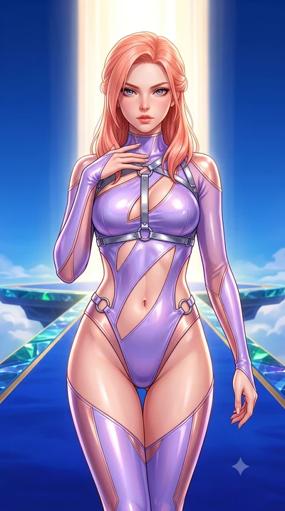 score_9, masterpiece, best quality, ultra-detailed, high-budget anime keyframe, semi-realistic 3D game render, editorial fashion photography, tasteful artistic composition, Japanese woman. close-up cowboy shot from the waist and thighs up, the charac
