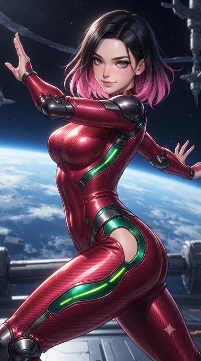 score_9, masterpiece, best quality, ultra-detailed, high-budget anime keyframe, editorial fashion photography, tasteful artistic composition, Korean woman. close-up cowboy shot from the waist and thighs up, the character dominates the composition, fi