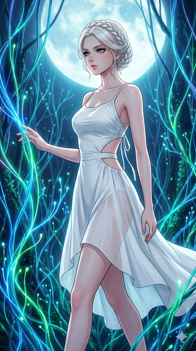 score_9, masterpiece, best quality, ultra-detailed, High-budget Anime Keyframe, vibrant colors, fluid line-art, expressive lighting, cinematic composition, Ufotable-style visual effects, top-tier animation quality, Japanese woman with delicate and el