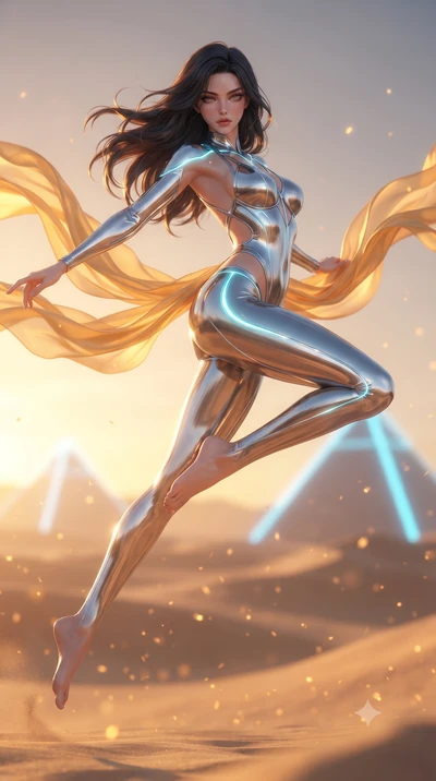 score_9, masterpiece, best quality, ultra-detailed, high-budget anime keyframe, editorial fashion photography, tasteful artistic composition, Korean woman. low angle full-body shot from head to toe showing her feet, filling the entire 9:16 vertical f