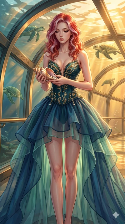 score_9, masterpiece, best quality, ultra-detailed, high-budget anime keyframe, editorial fashion photography, tasteful artistic composition, Caucasian woman, strictly human ears. cowboy shot from the thighs up, character and outfit filling the frame