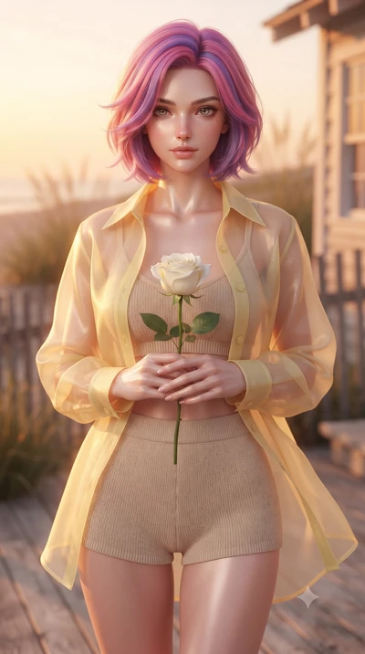 score_9, masterpiece, best quality, ultra-detailed, high-budget anime keyframe, editorial fashion photography, tasteful artistic composition, Caucasian woman woman. close-up cowboy shot from the waist and thighs up, the character dominates the compos