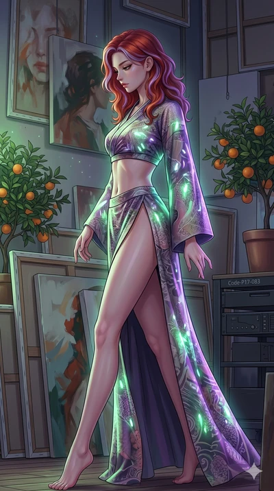score_9, masterpiece, best quality, ultra-detailed, high-budget anime keyframe, editorial fashion photography, tasteful artistic composition, Caucasian woman, strictly human ears. cowboy shot from the thighs up, character and outfit filling the frame