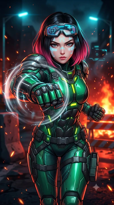 score_9, masterpiece, best quality, ultra-detailed, high-budget anime keyframe, semi-realistic 3D game render, editorial fashion photography, tasteful artistic composition, Korean woman. close-up cowboy shot from the waist and thighs up, the characte