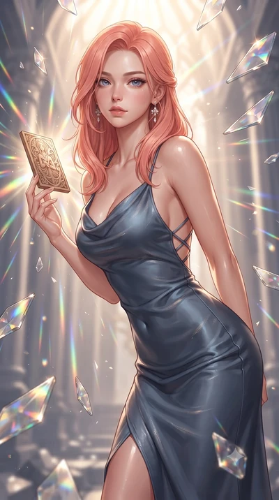 score_9, masterpiece, best quality, ultra-detailed, high-budget anime keyframe, editorial fashion photography, tasteful artistic composition, Japanese woman. close-up cowboy shot from the waist and thighs up, the character dominates the composition, 