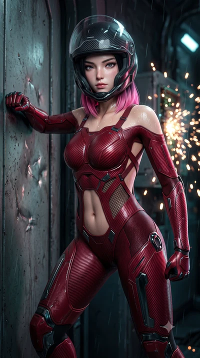 score_9, masterpiece, best quality, ultra-detailed, high-budget anime keyframe, semi-realistic 3D game render, editorial fashion photography, tasteful artistic composition, Korean woman. close-up cowboy shot from the waist and thighs up, the characte
