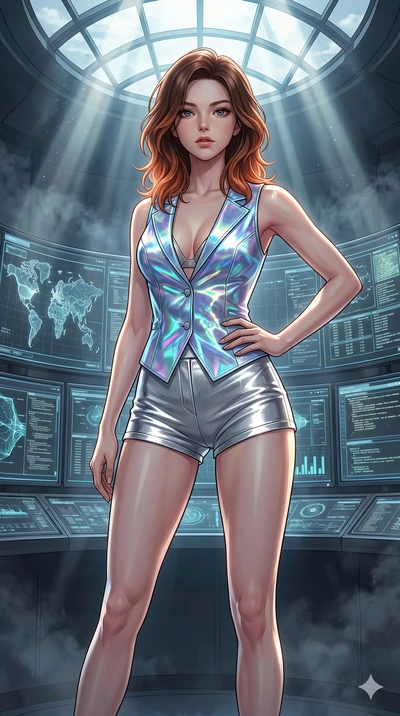 score_9, masterpiece, best quality, ultra-detailed, high-budget anime keyframe, editorial fashion photography, tasteful artistic composition, Korean woman. cowboy shot from the thighs up, character and outfit filling the frame for maximum editorial p